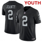 Youth Las Vegas Raiders #2 Ashton Jeanty Black 2025 F.U.S.E. Vapor Stitched Football Jersey