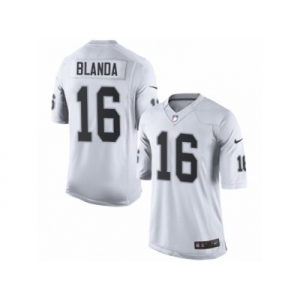 Youth Nike Oakland Raiders #16 George Blanda Limited White NFL Jersey