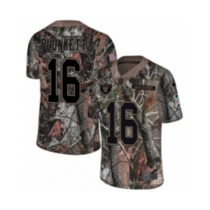 Youth Nike Oakland Raiders #16 Jim Plunkett Limited Camo Rush Realtree NFL Jersey