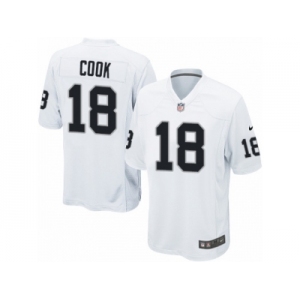 Youth Nike Oakland Raiders #18 Connor Cook Game White NFL Jersey