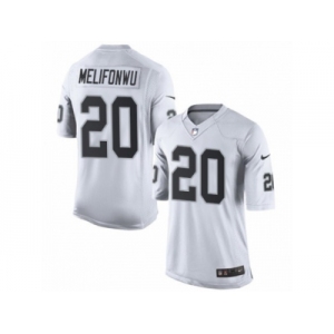 Youth Nike Oakland Raiders #20 Obi Melifonwu Limited White NFL Jersey