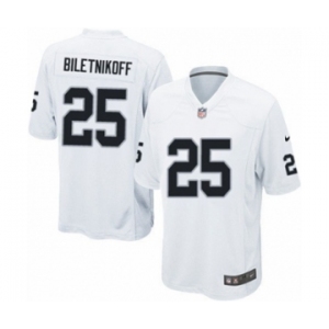 Youth Nike Oakland Raiders #25 Fred Biletnikoff White NFL Jersey