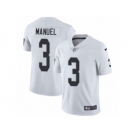 Youth Nike Oakland Raiders #3 E. J. Manuel Vapor Untouchable Limited White NFL Jersey