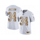 Youth Nike Oakland Raiders #34 Bo Jackson Limited White Gold Rush NFL Jersey