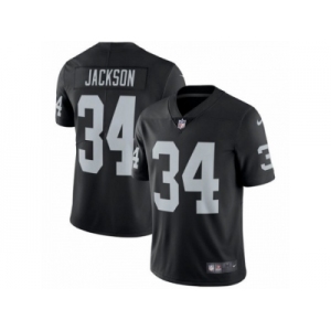 Youth Nike Oakland Raiders #34 Bo Jackson Vapor Untouchable Limited Black Team Color NFL Jersey