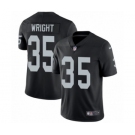 Youth Nike Oakland Raiders #35 Shareece Wright Black Team Color Vapor Untouchable Elite Player NFL Jersey