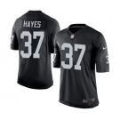 Youth Nike Oakland Raiders #37 Lester Hayes Black Team Color NFL Jersey