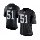 Youth Nike Oakland Raiders #51 Bruce Irvin Black Team Color NFL Jersey