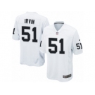 Youth Nike Oakland Raiders #51 Bruce Irvin Game White NFL Jersey