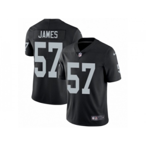 Youth Nike Oakland Raiders #57 Cory James Vapor Untouchable Limited Black Team Color NFL Jersey