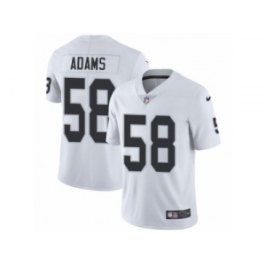 Youth Nike Oakland Raiders #58 Tyrell Adams White Vapor Untouchable Limited Player NFL Jersey