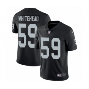 Youth Nike Oakland Raiders #59 Tahir Whitehead Black Team Color Vapor Untouchable Limited Player NFL Jersey