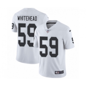 Youth Nike Oakland Raiders #59 Tahir Whitehead White Vapor Untouchable Limited Player NFL Jersey