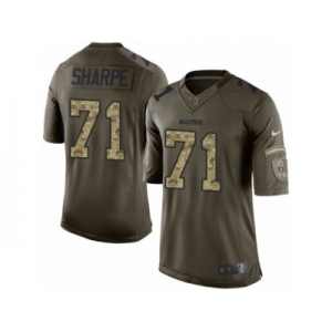Youth Nike Oakland Raiders #71 David Sharpe Limited Green Salute to Service NFL Jersey