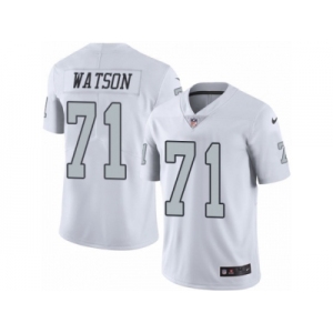 Youth Nike Oakland Raiders #71 Menelik Watson Limited White Rush NFL Jersey