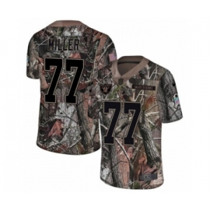 Youth Nike Oakland Raiders #77 Kolton Miller Limited Camo Rush Realtree NFL Jersey