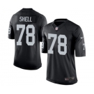 Youth Nike Oakland Raiders #78 Art Shell Black Team Color NFL Jersey