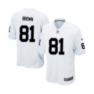 Youth Nike Oakland Raiders #81 Tim Brown White NFL Jersey