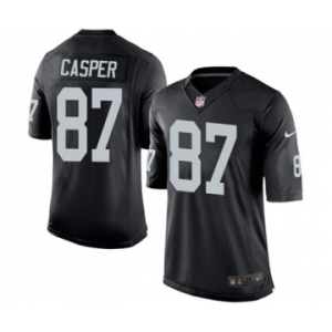 Youth Nike Oakland Raiders #87 Dave Casper Black Team Color NFL Jersey