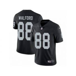 Youth Nike Oakland Raiders #88 Clive Walford Vapor Untouchable Limited Black Team Color NFL Jersey