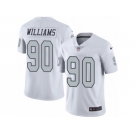 Youth Nike Oakland Raiders #90 Dan Williams Limited White Rush NFL Jersey