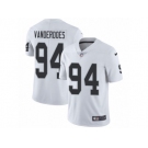 Youth Nike Oakland Raiders #94 Eddie Vanderdoes Vapor Untouchable Limited White NFL Jersey