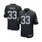 Youth Nike Oakland Raiders#33 Tyvon Branch Black Team Color NFL Jersey