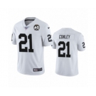 Youth Oakland Raiders #21 Gareon Conley White 60th Anniversary Vapor Untouchable Limited Player 100th Season Football Jersey