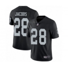 Youth Oakland Raiders #28 Josh Jacobs Black Team Color Vapor Untouchable Elite Player Football Jersey