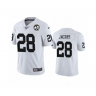 Youth Oakland Raiders #28 Josh Jacobs White 60th Anniversary Vapor Untouchable Limited Player 100th Season Football Jersey