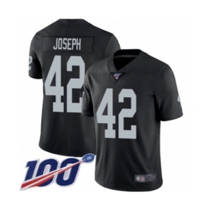 Youth Oakland Raiders #42 Karl Joseph Black Team Color Vapor Untouchable Limited Player 100th Season Football Jersey