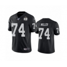 Youth Oakland Raiders #74 Kolton Miller Black 60th Anniversary Vapor Untouchable Limited Player 100th Season Football Jersey