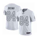 Youth Oakland Raiders #84 Antonio Brown Limited White Rush Vapor Untouchable Football Jersey