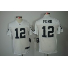 nike youth nfl jerseys oakland raiders #12 jacoby ford white[nike limited]