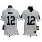 nike youth nfl jerseys oakland raiders #12 jacoby ford white[nike]