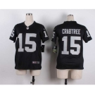 nike youth nfl jerseys oakland raiders #15 crabtree black[nike][crabtree]