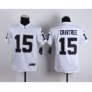 nike youth nfl jerseys oakland raiders #15 crabtree white[nike][crabtree]