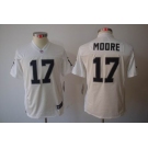 nike youth nfl jerseys oakland raiders #17 moore white[nike limited]