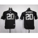 nike youth nfl jerseys oakland raiders #20 mcfadden black[nike]