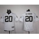 nike youth nfl jerseys oakland raiders #20 mcfadden white[nike]