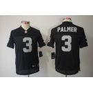 nike youth nfl jerseys oakland raiders #3 palmer black[nike limited]