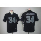 nike youth nfl jerseys oakland raiders #34 jackson black[nike impact limited]