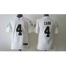 nike youth nfl jerseys oakland raiders #4 carr white[nike]