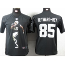 nike youth nfl jerseys oakland raiders #85 heyward-bey black[portrait fashion]