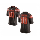 Youth Cleveland Browns #10 Robert Griffin III Brown Home Jersey