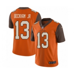 Youth Cleveland Browns #13 Odell Beckham Jr. Limited Orange City Edition Football Jersey