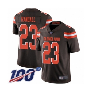 Youth Cleveland Browns #23 Damarious Randall Brown Team Color Vapor Untouchable Limited Player 100th Season Football Jersey