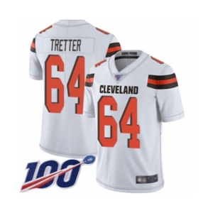 Youth Cleveland Browns #64 JC Tretter White Vapor Untouchable Limited Player 100th Season Football Jersey