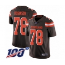 Youth Cleveland Browns #78 Greg Robinson Brown Team Color Vapor Untouchable Limited Player 100th Season Football Jersey
