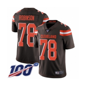 Youth Cleveland Browns #78 Greg Robinson Brown Team Color Vapor Untouchable Limited Player 100th Season Football Jersey